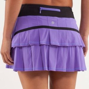 Lululemon Pace Setter Skirt, Purple and Black